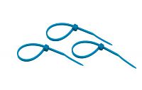 Хомут кабельный 2.5х100 нейл. син. (уп.25шт) Rexant 07-0105-25