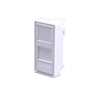 Панель лицевая 1 порта 45х225 Keystone шторка (DIY) SUPRLAN 10-0319-1