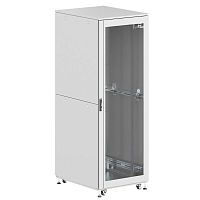 Шкаф напольный разобранный 19дюйм IT-CQE-N 42U 800х800мм крыша с вырубкой дверь стекло и двойная сплошная металл двойные боковые панели сер. RAL7035 DKC R5ITN42808FG1M2SG