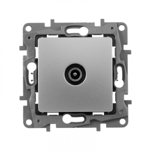 Розетка телевизионная проходная TV СП Etika 14дБ 5-862МГц механизм алюм. IEK 672463 фото 4