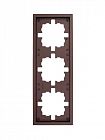 Рамка 3-м ZIMA горизонт. шоколад LEZARD 704-7300-148