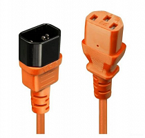 Кабель питания ПВС-АП 3x1.0 С13 - C14, 220/250В, 10А, оранжевый, 1.8м Filum FL-PC-C13/C14-C1-1.8-OR