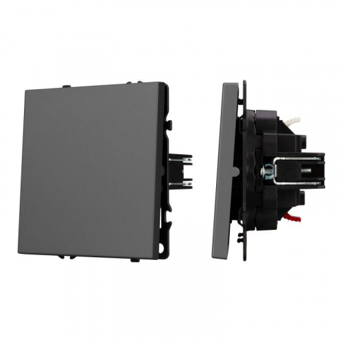 Выключатель звонковый SWT-NOBE-MKR1-SFPL-L-GR 10А 230В механизм Arlight 054272