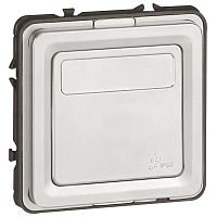 Переключатель проходной 1-кл. Soliroc 10А IP55 250В 10AX с этикеткой IK10 хром Leg 077813