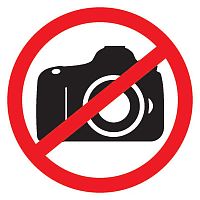 Табличка ПВХ запрещающий знак &quot;Фотосъемка запрещена&quot; 150х150мм Rexant 56-0043-2