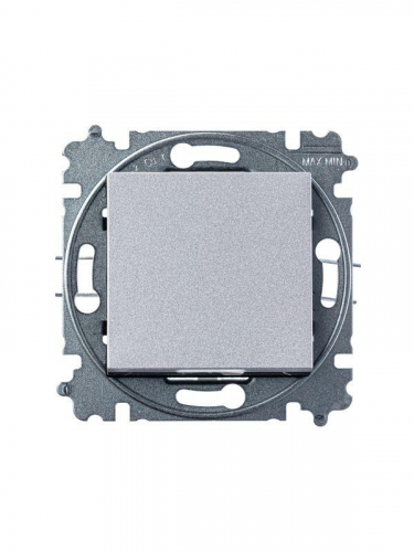Выключатель 1-кл. СП Levit IP20 серебр./дым. черн. ABB 2CHH590145A6070 фото 3