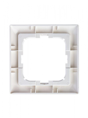Рамка 1-м Basic с декор. накл. альп. бел. ABB 2CKA001725A1479 фото 3