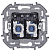 Розетка компьютерная 2-м Inspiria RJ45 кат.6 UTP механизм бел. IEK 673840