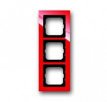 Рамка 3-м Axcent красн. ABB 2CKA001754A4342