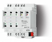 Актуатор KNX выход 6х16А контакты AgSnO2 монтаж на рейку 35мм; питание KNX 30В DC Ш=70мм IP20 FINDER 196K90304300