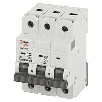 Выключатель автоматический 3п B 25А 6кА ВА47-63 PRO VA63-3P25B6 Эра Б0063110