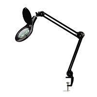 Лупа на струбцине круглая 5D с подсветкой 56 SMD LED d127мм черн. Rexant 31-0406