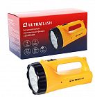 Фонарь аккумуляторный LED3816SM 9LED 2 режима аккум. SLA 220В желт. Ultraflash 12859