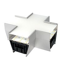 Светильник коннектор AL4036X RetailRay 6Вт 3000К-4000К-6400К 660лм 160х160х70мм X-образ. с ручным переключением режимов возмож. соедин. в линию серебр. FERON 51874