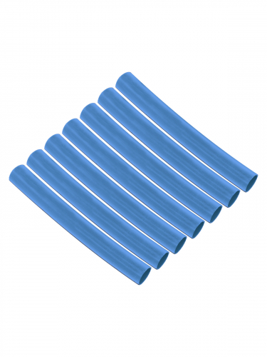 Набор трубок термоусаживаемых, клеевых "Моноцвет, синий 9,5/3,0 TDM" фото 2