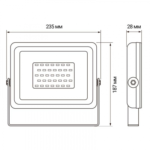 Прожектор светодиодный PFL-30W RGB 30Вт IP65 ДО BL черн. JazzWay 5016408 фото 7