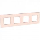 Рамка 4-м Unica Quadro роз./жемчуж. SchE MGU4.708.37