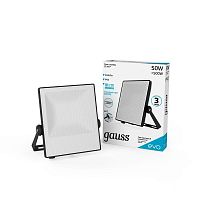 Прожектор светодиодный EVO 50Вт 6500К IP65 4500лм 100-240В ДО черн. GAUSS 687511350