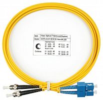 Шнур оптический FOP(d)-9-SC-ST-2m duplex SC-ST 9/125 sm 2м LSZH Cabeus 7544c