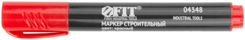 Маркер строительный перманентный красн. FIT 04348