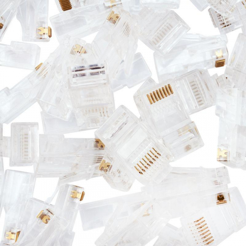 Джек компьютерный RJ45 (8P8C) кат.5E (уп.100шт) PROCONNECT 05-1021-6 фото 7