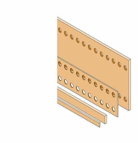 Шина медная плоская 40х5 L=1750мм ABB 1STQ007404A0000