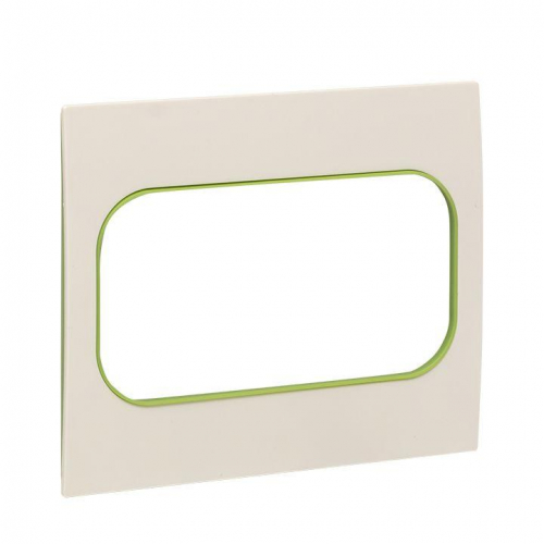 Рамка для розетки 2-м Стокгольм бел. с линией цвета зел. PROxima EKF EYM-G-302-20 фото 5