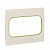 Рамка для розетки 2-м Стокгольм бел. с линией цвета зел. PROxima EKF EYM-G-302-20
