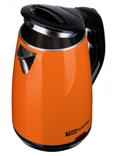 Электрический чайник "Ника", нержавеющая сталь / пластик, 1,8 л, 1800 Вт, оранжевый, TDM фото 3