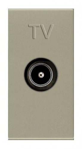 Механизм розетки TV 1мод. Zenit простой шампань ABB 2CLA215070N1901