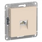 Розетка компьютерная AtlasDesign RJ45 кат.6A механизм беж. SE ATN000286