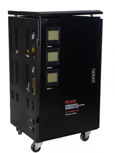 Стабилизатор напряжения АСН-30000/3 3ф 30кВт IP20 электромех. Ресанта 63/4/7 фото 2
