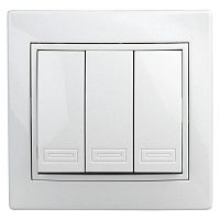 Выключатель 3-кл. СП Plano 10А IP20 1-106-01 250В бел. Intro Б0053788