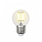 Лампа светодиодная LED-G45-6Вт WW E27 CL PLS02WH картон Uniel UL-00000196