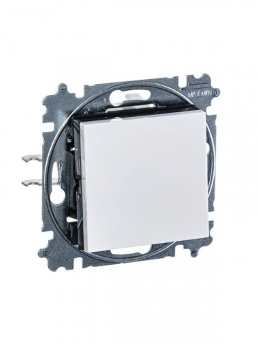 Переключатель перекрестный 1-кл. СП Levit IP20 бел./дым. черн. ABB 2CHH590745A6062 фото 4