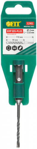 Бур по бетону SDS PLUS с двойн. резьбой 4х110мм FIT 32901 фото 3