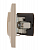 Розетка 1-м СП Рейн 16А с з/к + USB разъем крем LEZARD 703-0303-181
