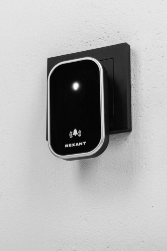 Звонок беспроводной дверной кинетический NoBattCall 38 мелодий 150м IP68 черн. Rexant 73-0004 фото 2