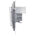 Переключатель 1-кл. Inspiria 10А IP44 250В 10AX механизм бел. IEK 673670