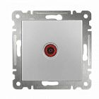 Розетка телевизионная проходная TV СП Karea 16А IP20 механизм дым. серебр. Makel 57065007