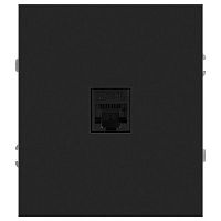 Розетка информационная 1-м СП Arktik RJ45 16А IP20 250В антрацит Эра Б0070478