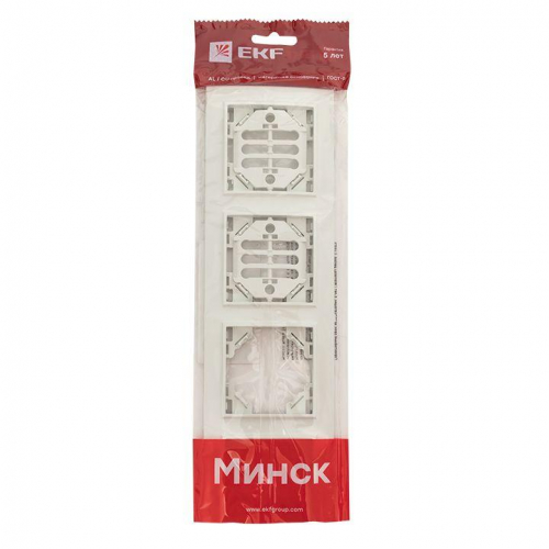 Рамка 4-м Минск горизонтальная бел. Basic EKF ERM-G-304-10 фото 4