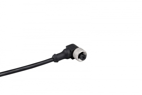 Кабель соединительный 2м с гнездом M12х4 90град. ПВХ IP68 EMAS SKM12P4DXV2