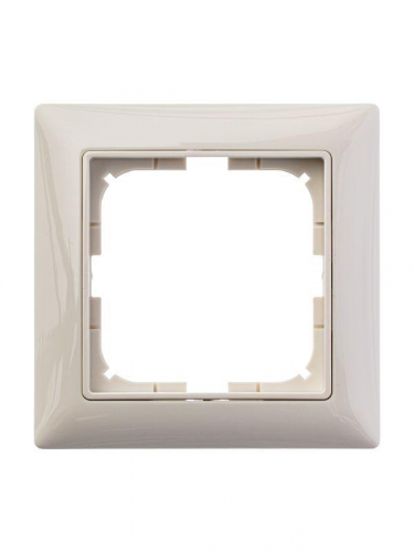 Рамка 1-м Basic с декор. накл. сл. кость ABB 2CKA001725A1484 фото 2