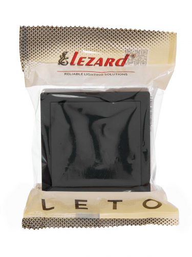 Кнопка звонка ОП LETO черн. бархат LEZARD 752-4200-103 фото 2