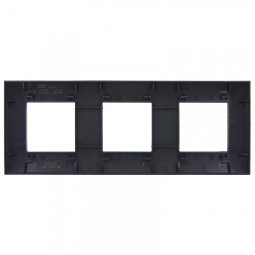Рамка 3-м SKANDY SK-F03G графит IEK SK-M32-K53 фото 3