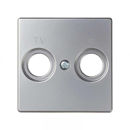 Накладка розетки R-TV Simon82 алюм. 82053-33