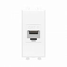 Розетка компьютерная 1мод. Avanti "Белое облако" RJ45 кат.6 без шторок модульная механизм DKC 4400691