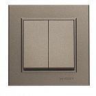 Выключатель 2-кл. СП Karea 10А IP20 зел. Makel 56052003
