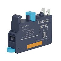 Блок контактный с клеммным безвинтовым зажимом нормально-открытый DKC MC-NOPP